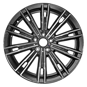 Replace® - 10 Split-Spoke Dark Charcoal Metallic with Machined Face 18x7.5 Alloy Factory Wheel - Remanufactured