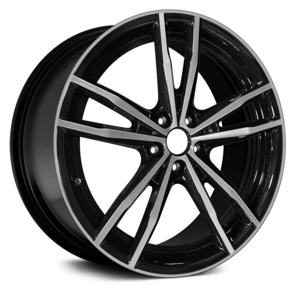 Replace® - 19 x 8.5 Double 5-Spoke Black Alloy Factory Wheel (Remanufactured)