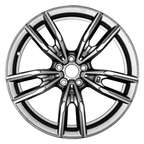 Replace® - 19 x 8 5 Split-Spoke Medium Charcoal with Machined Face Alloy Factory Wheel (Remanufactured)