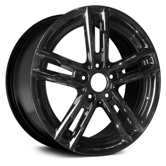 Replace® - Double 5-Spoke Black 18x7.5 Alloy Factory Wheel - Remanufactured
