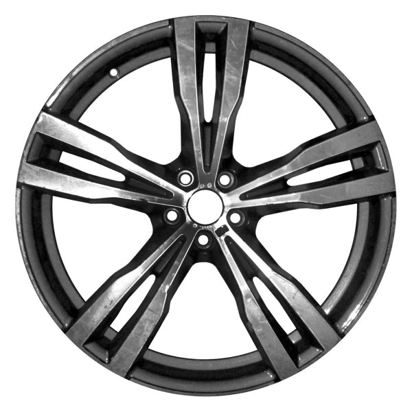 Replace® - 21 x 9.5 5 Split-Spoke Dark Charcoal with Machined Face Alloy Factory Wheel (Remanufactured)
