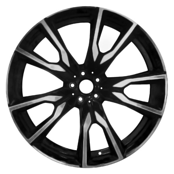 Replace® - 22 x 9.5 5 Split-Spoke Gloss Black with Machined Face Alloy Factory Wheel (Remanufactured)