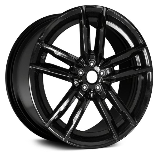 Replace® - 20 x 9 Double 5-Spoke Black Alloy Factory Wheel (Remanufactured)