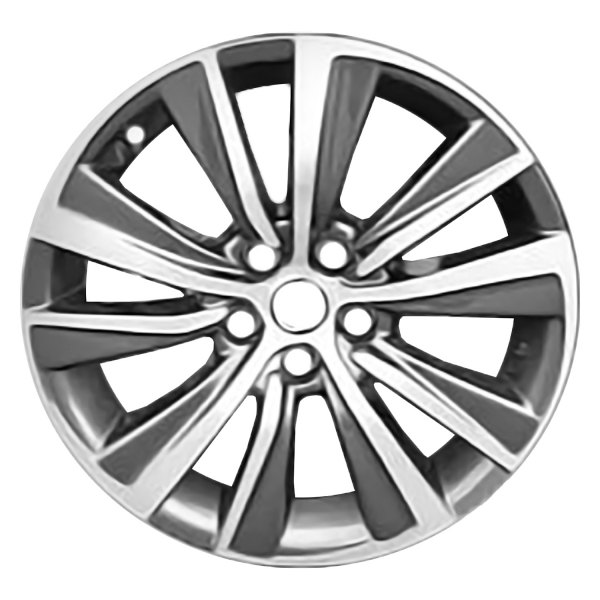 Replace® - 18 x 7 10 I-Spoke Dark Charcoal with Machined Face Alloy Factory Wheel (Remanufactured)