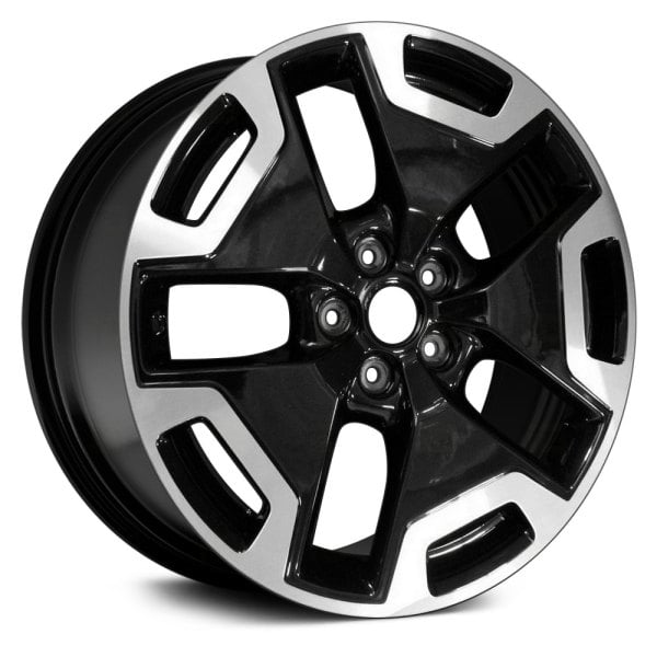 Replace® ALY95020U45 - 5 Split-Spoke Black 18x7 Alloy Factory Wheel ...