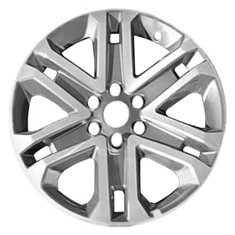 Replace® - 6 Split-Spoke Medium Dark Charcoal with Machined Face 20x8.5 Alloy Factory Wheel - Remanufactured