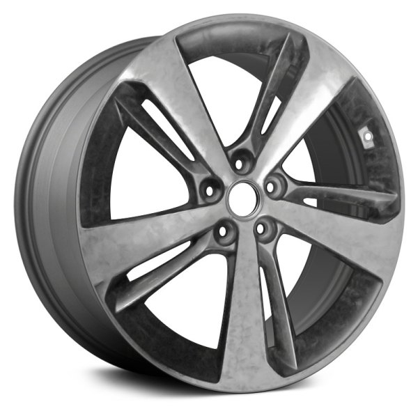 Replace® - 20 x 8.5 10-Spoke Machined and Medium Charcoal Metallic Alloy Factory Wheel (Remanufactured)