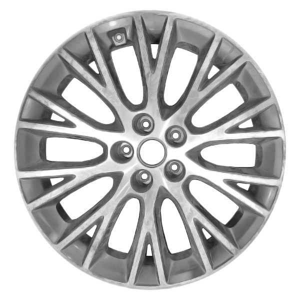Replace® - 19 x 8.5 10 Y-Spoke Machined Dark Silver Metallic Alloy Factory Wheel (Remanufactured)