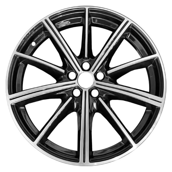 Replace® - 21 x 9.5 10 I-Spoke Black Metallic with Machined Face Alloy Factory Wheel (Factory Take Off)