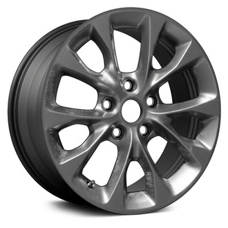 Replace® - 10-Spoke Machined and Dark Charcoal 18x7.5 Alloy Factory Wheel - Remanufactured