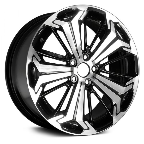 Replace® - 19 x 7.5 15-Spoke Machined Gloss Black Alloy Factory Wheel (Factory Take Off)