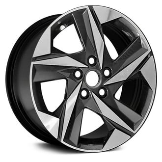 Replace® - 5 Spiral-Spoke Black 17x7 Alloy Factory Wheel - Remanufactured