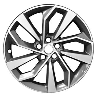 Replace® - 10 I-Spoke Dark Charcoal Metallic with Machined Face 19x8 Alloy Factory Wheel - Remanufactured