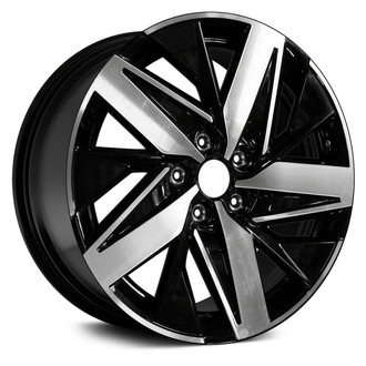 Replace® - 10-Spoke Machined Gloss Black 18x7.5 Alloy Factory Wheel - Remanufactured