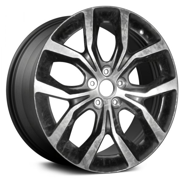 Replace® - 20 x 9 5 V-Spoke Machined and Dark Charcoal Alloy Factory Wheel (Factory Take Off)