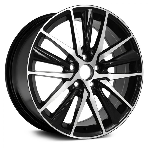 Replace® - 18 x 8 15-Spoke Black Alloy Factory Wheel (Remanufactured)