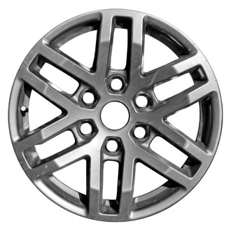 Replace® - 6 Double-Spoke Painted Dark Charcoal Metallic 17x8 Alloy Factory Wheel - Remanufactured