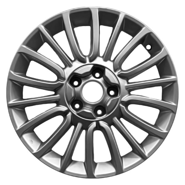 Replace® - 17 x 7 18-Spoke Painted Dark Silver Egg Matte Clear Alloy Factory Wheel (Remanufactured)