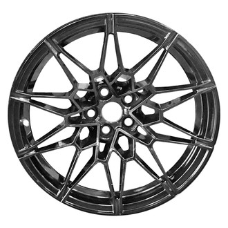 Replace® - 5 Spider-Spoke Gloss Black with Emblem 20x10.5 Alloy Factory Wheel - Remanufactured