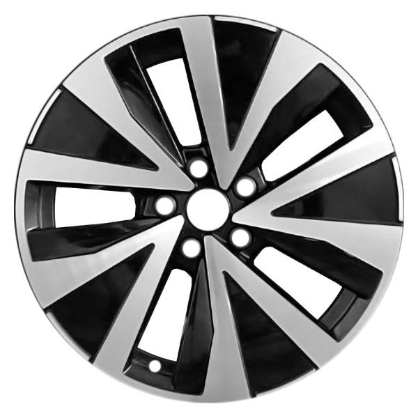 Replace® - 18 x 7 5-Spoke Machined Gloss Black Alloy Factory Wheel (Remanufactured)