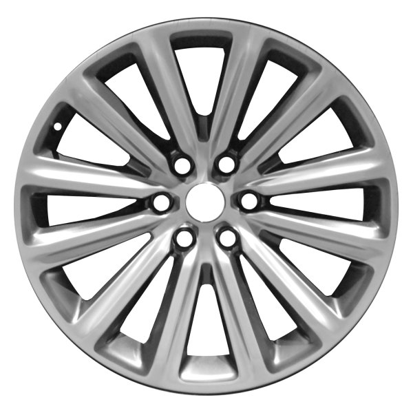 Replace® - 22 x 9 12-Spoke Polished Dark Charcoal Metallic Alloy Factory Wheel (Remanufactured)