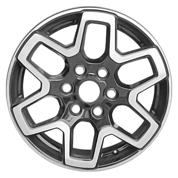Replace® - 18 x 7.5 6 Split-Spoke Gloss Black with Machined Face Alloy Factory Wheel (Remanufactured)