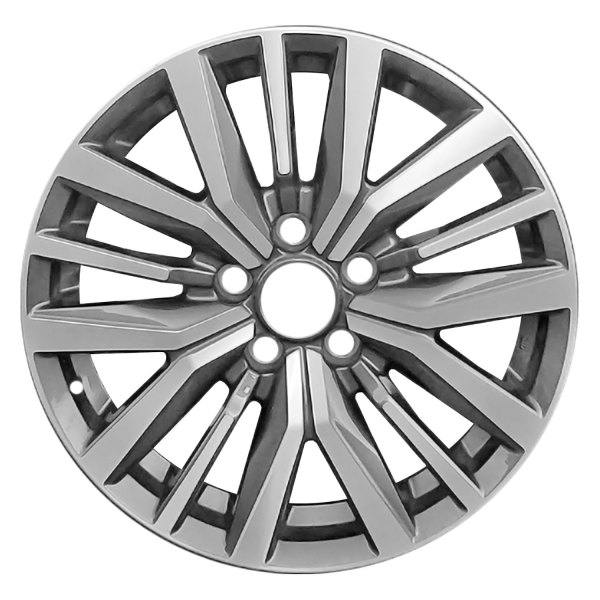 Replace® - 17 x 6.5 15 I-Spoke Medium Charcoal Metallic with Machined Face Alloy Factory Wheel (Remanufactured)