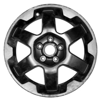 Replace® - 6 I-Spoke Gloss Black Satin Clear 17x7 Alloy Factory Wheel - Remanufactured