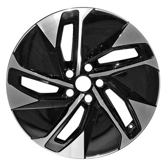 Replace® - 5-Slot Gloss Black with Machined Face 19x8 Alloy Factory Wheel - Remanufactured