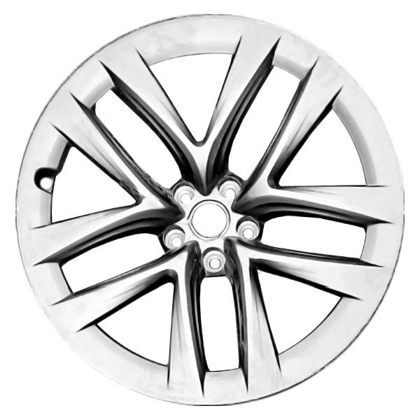 Replace® - 21 x 9.5 10 I-Spoke Dark Charcoal Metallic Matte Clear Alloy Factory Wheel (Remanufactured)