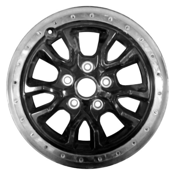 Replace® - 17 x 7.5 10 I-Spoke Gloss Black Alloy Factory Wheel (Remanufactured)