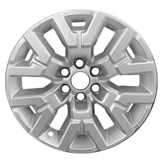 Replace® - 6 Split-Spoke Bright Silver 17x7.5 Alloy Factory Wheel - Remanufactured