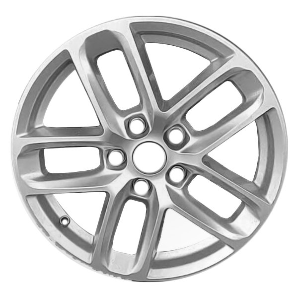 Replace® - 18 x 8 Double 5-Spoke Painted Light Silver Metallic Alloy Factory Wheel (Remanufactured)