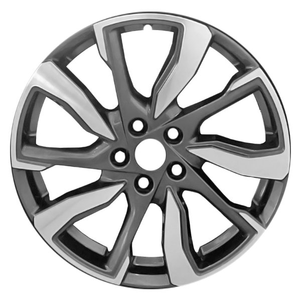 Replace® - 19 x 7.5 10 I-Spoke Dark Charcoal Metallic with Machined Face Alloy Factory Wheel (Remanufactured)