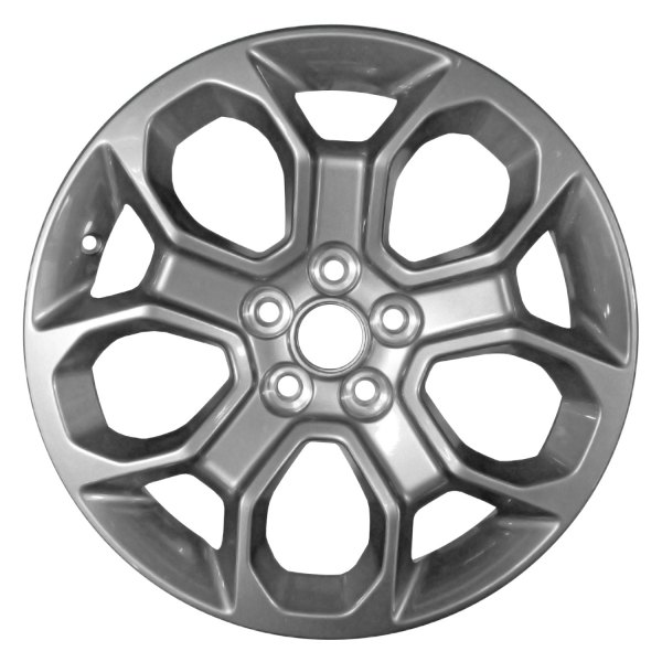 Replace® - 17 x 7 5 Split-Spoke Medium Charcoal Metallic Alloy Factory Wheel (Remanufactured)