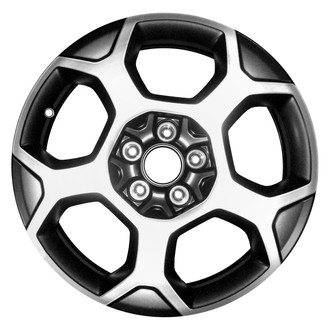 Replace® - 5-Spoke Black Metallic with Machined Face 17x6.5 Alloy Factory Wheel - Remanufactured