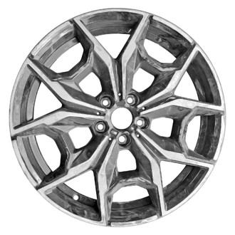 Replace® - 5 Split-Spoke Gloss Black with Machined Face 19x7.5 Alloy Factory Wheel - Remanufactured