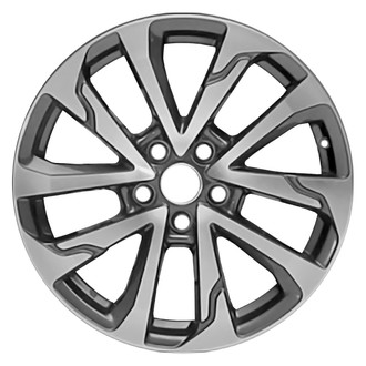 Replace® - 10 I-Spoke Machined Medium Charcoal Metallic 18x7 Alloy Factory Wheel - Remanufactured