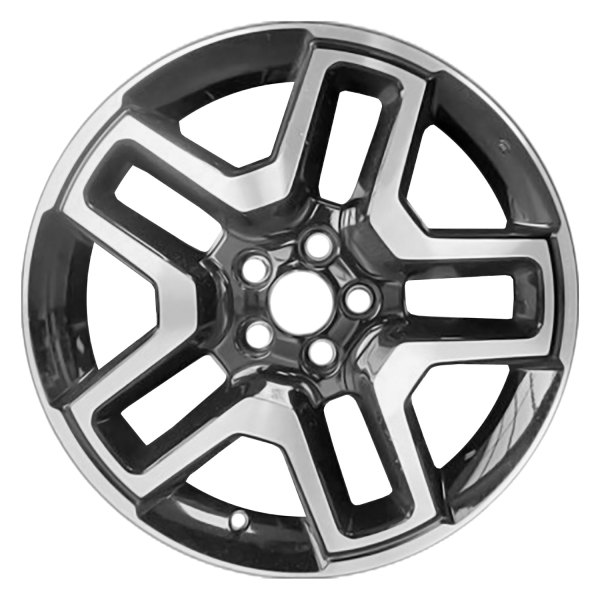 Replace® - 20 x 8.5 Double 5-Spoke Machined Gloss Black Alloy Factory Wheel (Remanufactured)