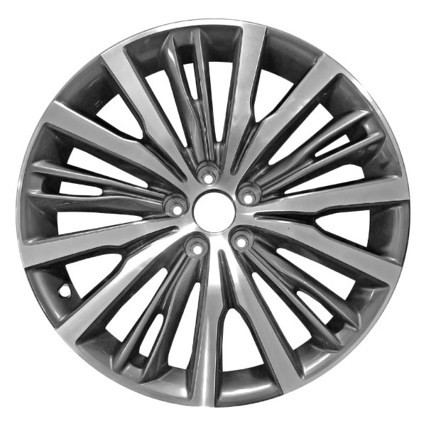 Replace® - 20 x 8 10 Split-Spoke Dark Bluish Charcoal with Machined Face Alloy Factory Wheel (Remanufactured)