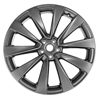 Replace® - 10-Spoke Painted Dark Charcoal Satin Clear 22x10 Alloy Factory Wheel - Remanufactured