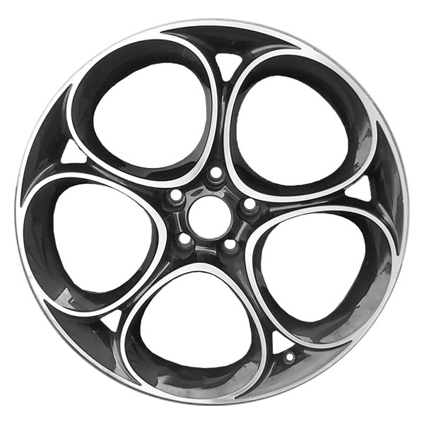 Replace® - 19 x 8 5 Split-Spoke Machined Black Alloy Factory Wheel (Remanufactured)