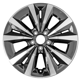 Replace® - 10 I-Spoke Machined Gloss Black 17x7 Alloy Factory Wheel - Remanufactured