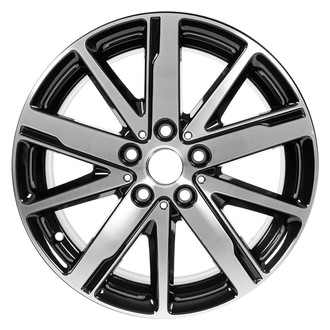 Replace® - 10 I-Spoke Machined Gloss Black 17x7 Alloy Factory Wheel - Remanufactured