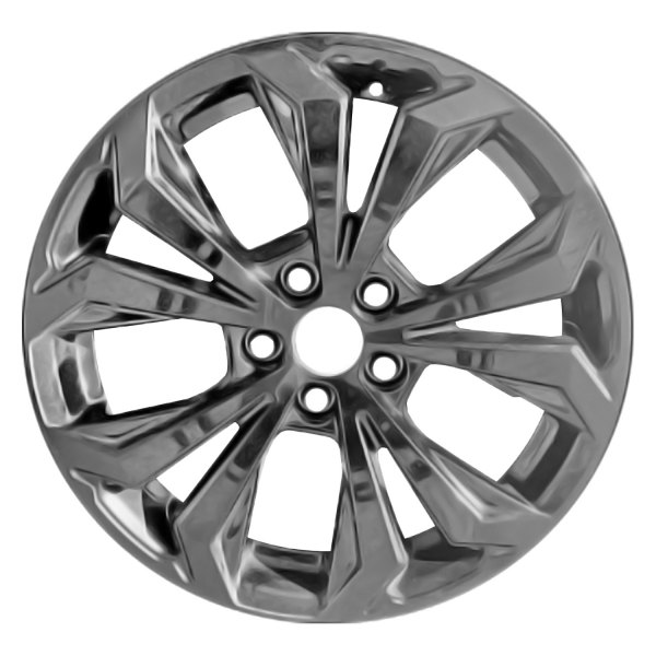 Replace® - 18 x 7 5 Split-Spoke Painted Gloss Black Alloy Factory Wheel (Remanufactured)