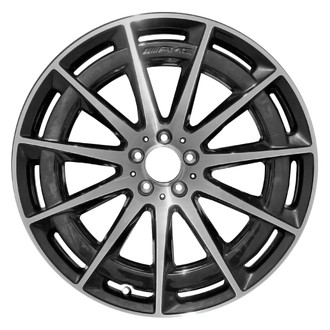 Replace® - 22-Slot Machined Gloss Black 21x9.5 Alloy Factory Wheel - Remanufactured