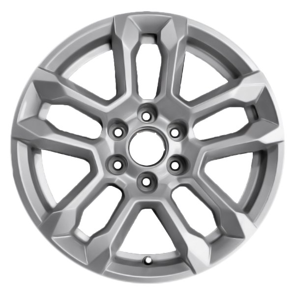 Replace® - 18 x 8.5 Double 5-Spoke Painted Sparkle Silver Metallic Alloy Factory Wheel (Factory Take Off)