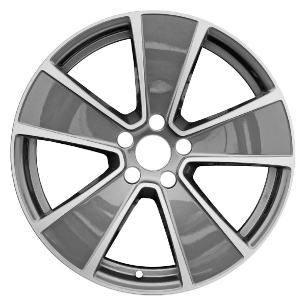 Replace® - 21 x 9.5 5-Spoke Machined Medium Charcoal Metallic Alloy Factory Wheel (Remanufactured)
