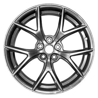 Replace® - 5 V-Spoke Painted Medium Smoked Hyper Silver 19x10 Alloy Factory Wheel - Remanufactured
