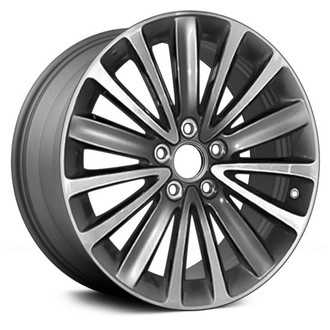 Replace® - 15 Alternating-Spoke Medium Charcoal with Machined Face 18 Alloy Factory Wheel - Remanufactured